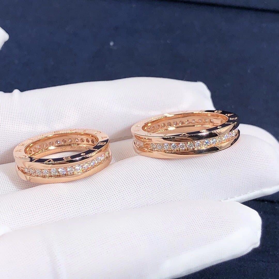 Кольцо Bvlgari с бриллиантами 0,10 ct 1