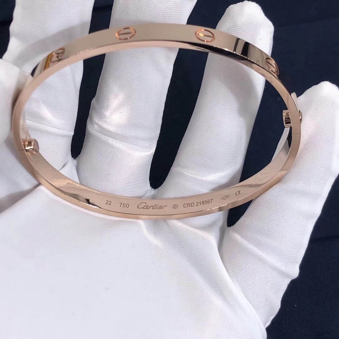 Браслет Cartier Love розовое золото 3