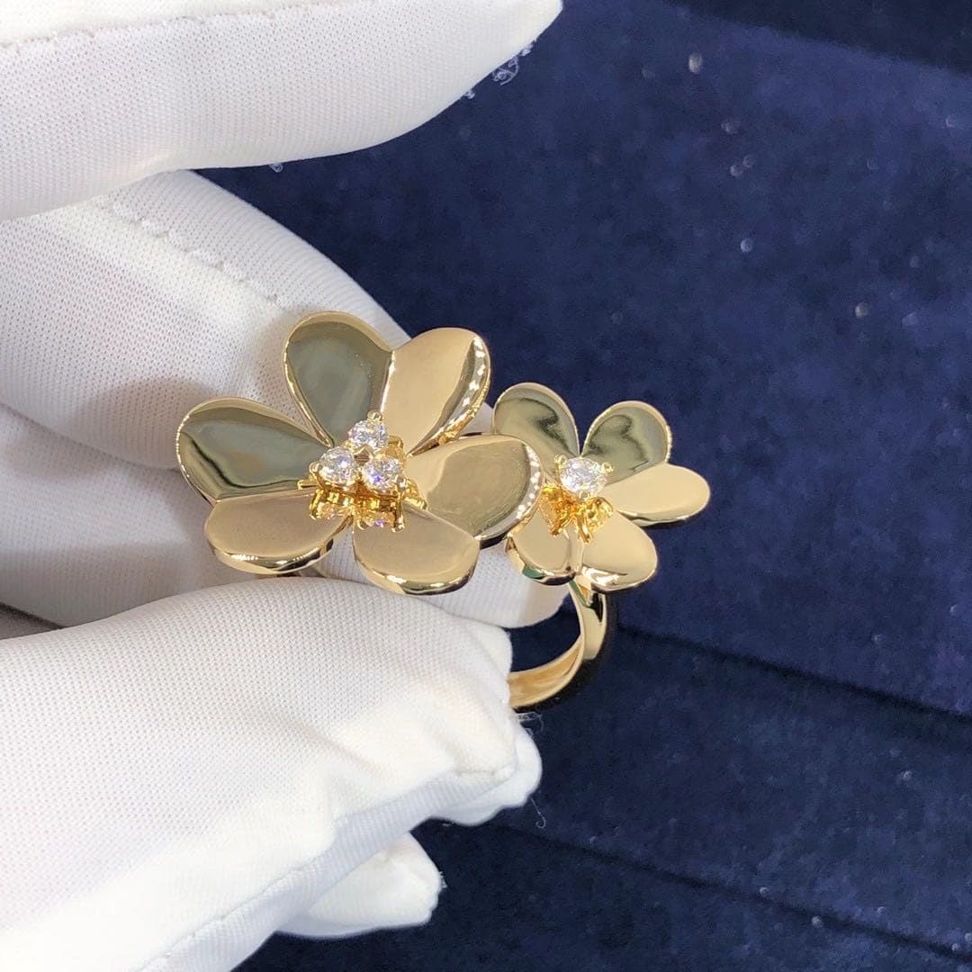 Кольцо Van Cleef & Arpels Frivole бриллианты, желтое золото 1