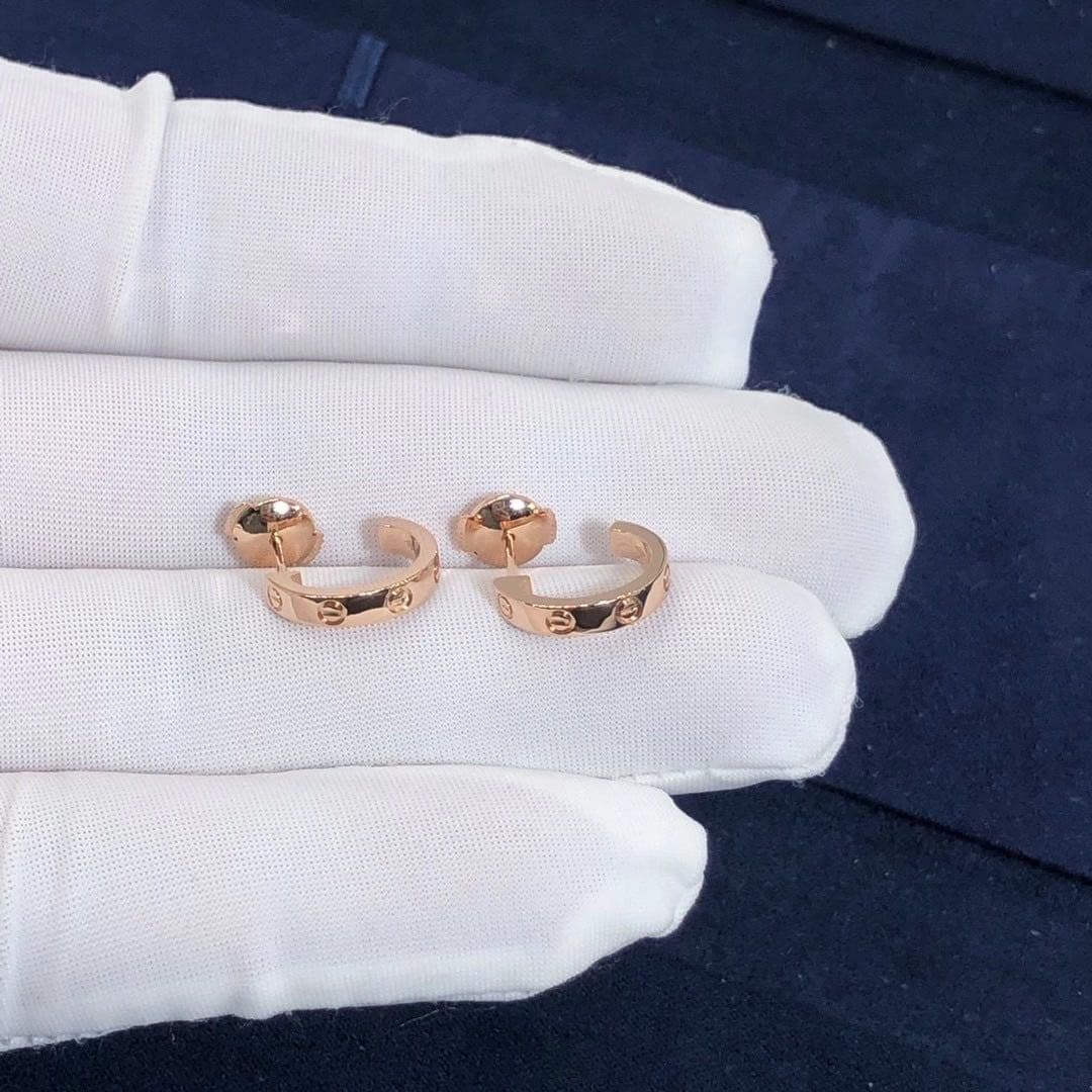 Золотые серьги Cartier Love 2