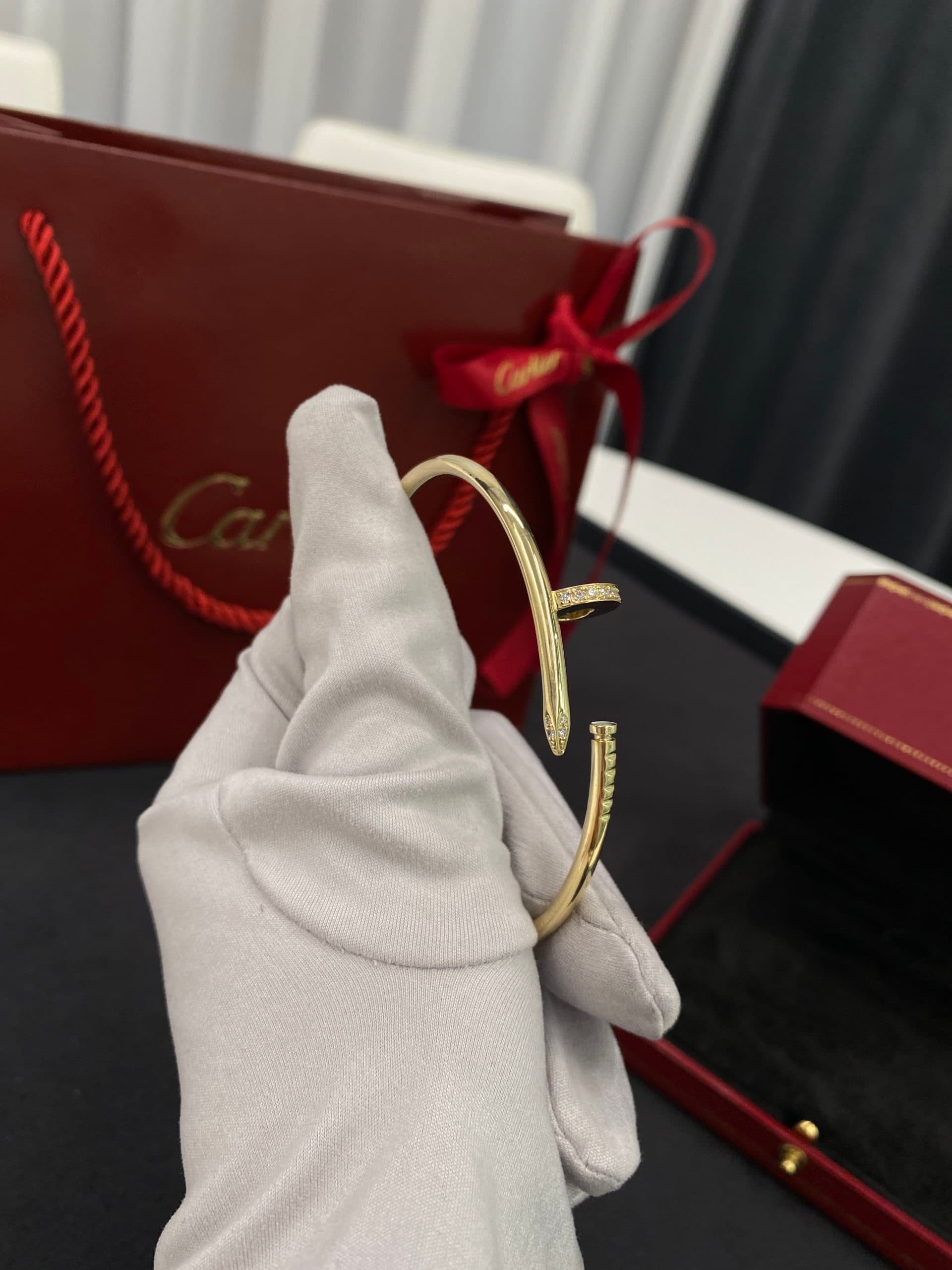Браслет Cartier Juste Un Clou желтое золото, бриллианты 6