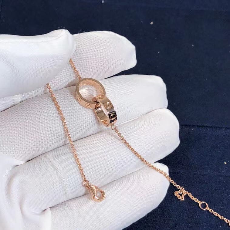 Браслет-цепочка Cartier Love розовое золото 4