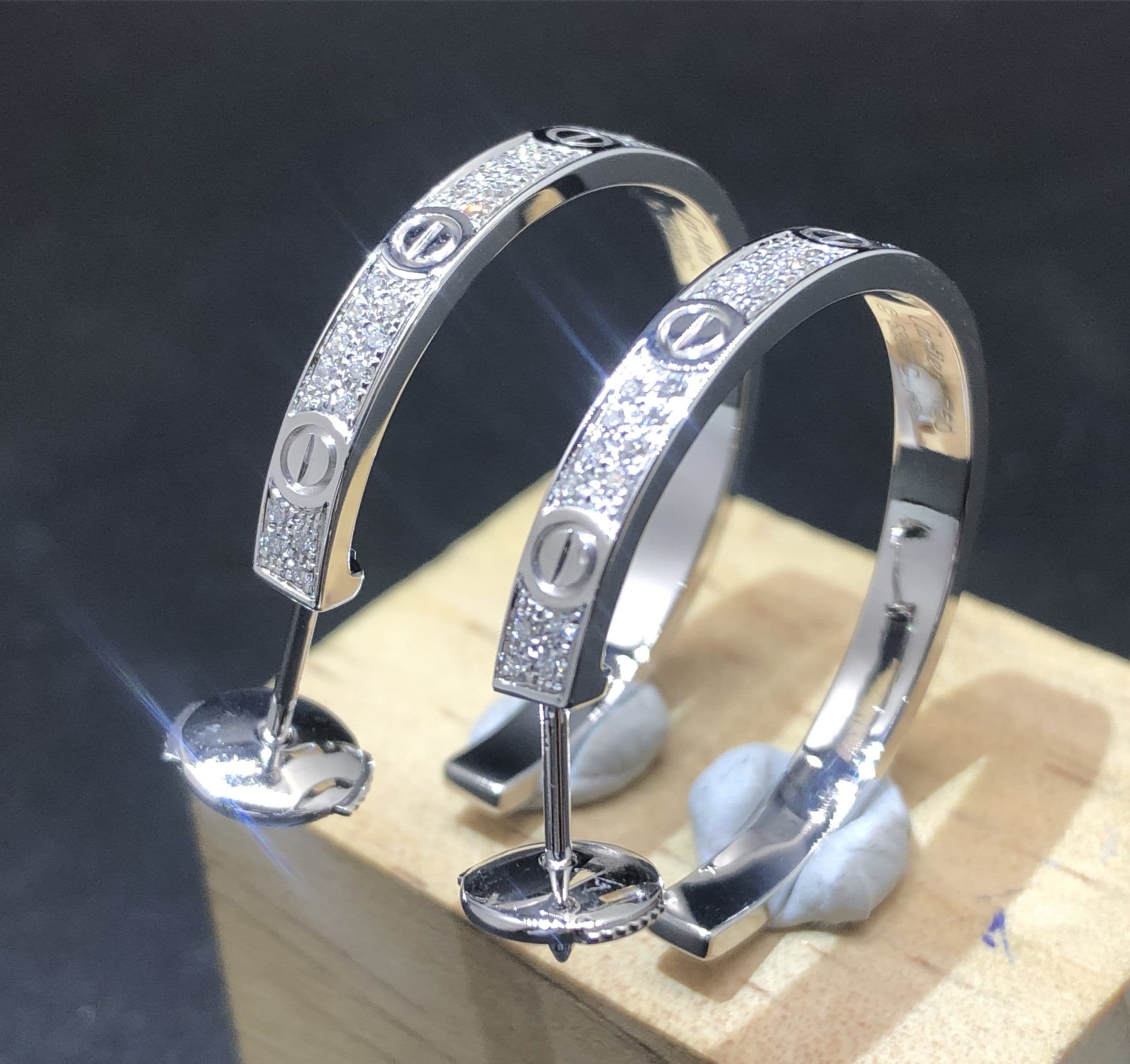 Серьги Cartier Love, золото 585 1