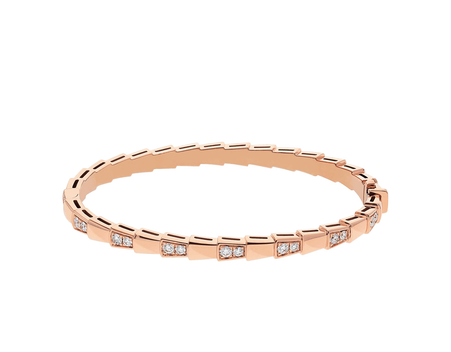 Браслет Bvlgari Serpenti Viper, розовое золото 2