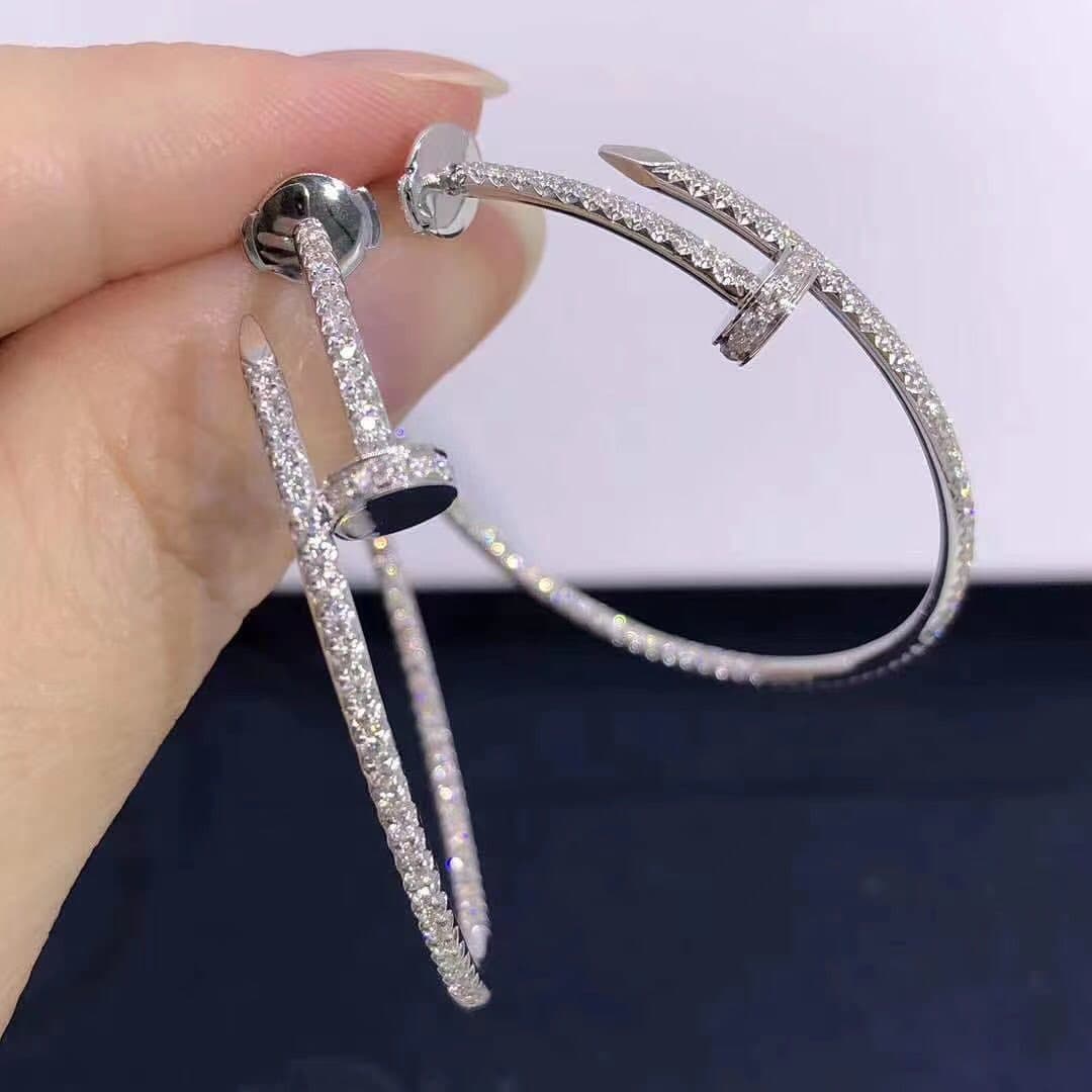 Серьги Cartier золото, бриллианты 1,25 ct 1