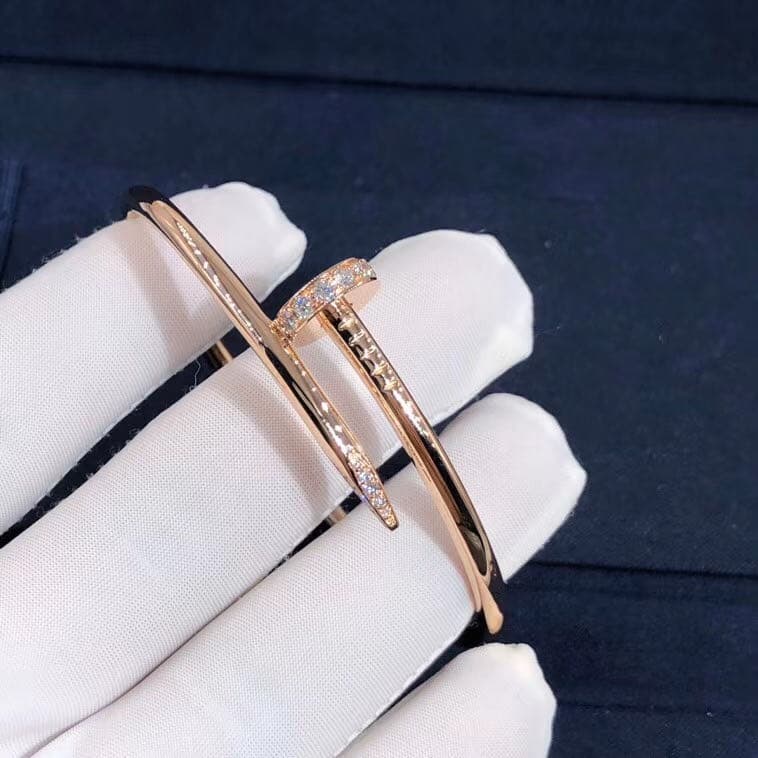 Браслет Cartier Juste Un Clou классическая модель розовое золото, бриллианты 3
