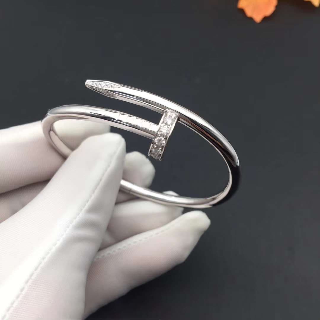 Браслет Cartier Juste un Clou из белого золота, 0,59ct 2