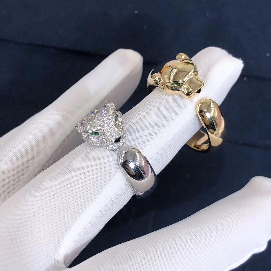 Кольцо Panthere de Cartier 137 бриллиантов, белое золото 1