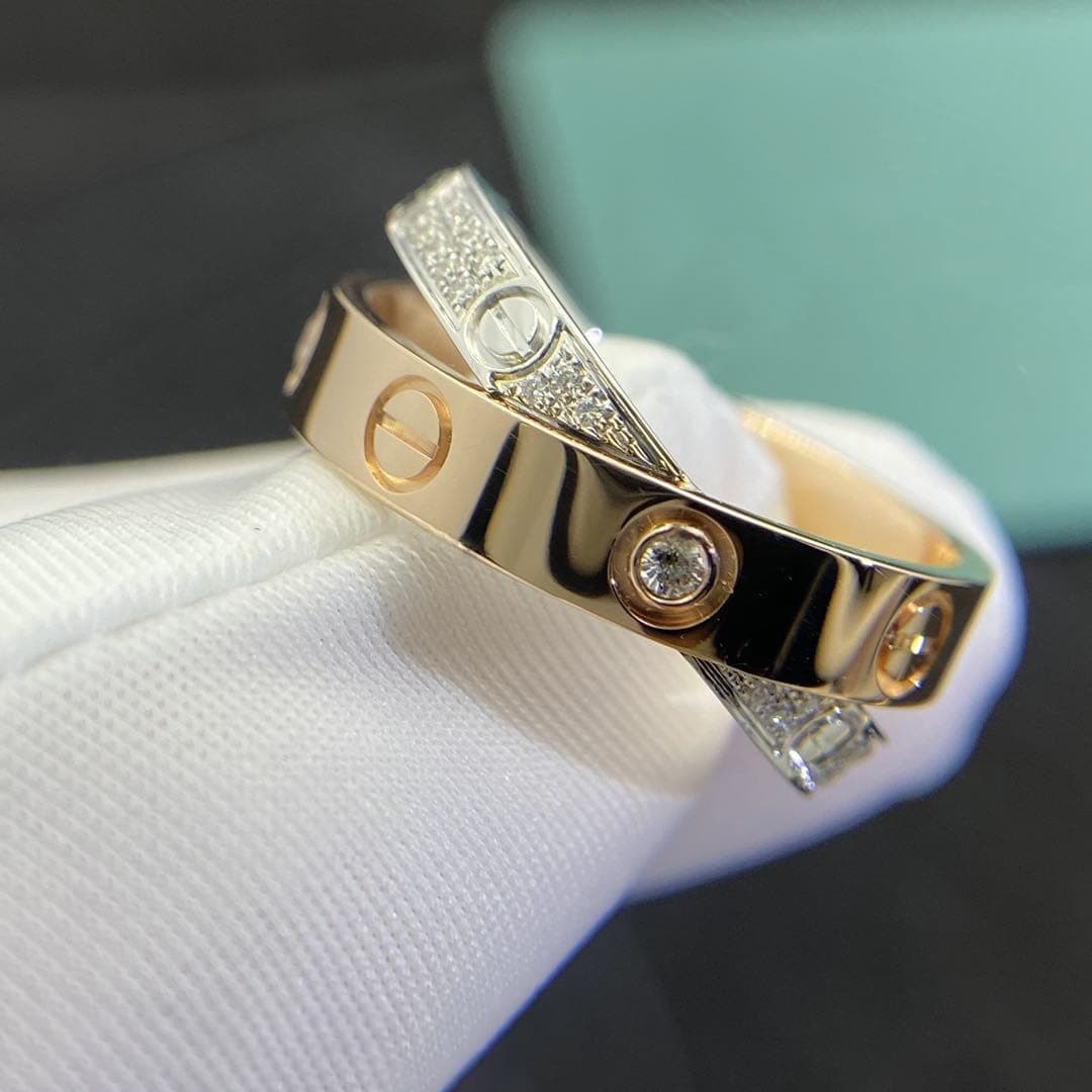 Кольцо Cartier Love, бриллианты 0,1ct 6