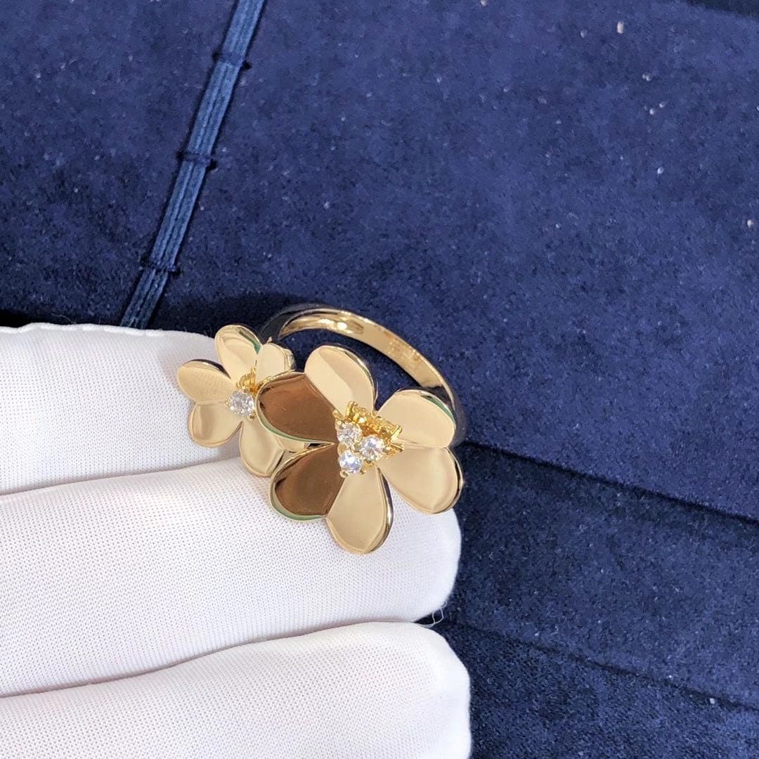 Кольцо Van Cleef & Arpels Frivole бриллианты, желтое золото 5