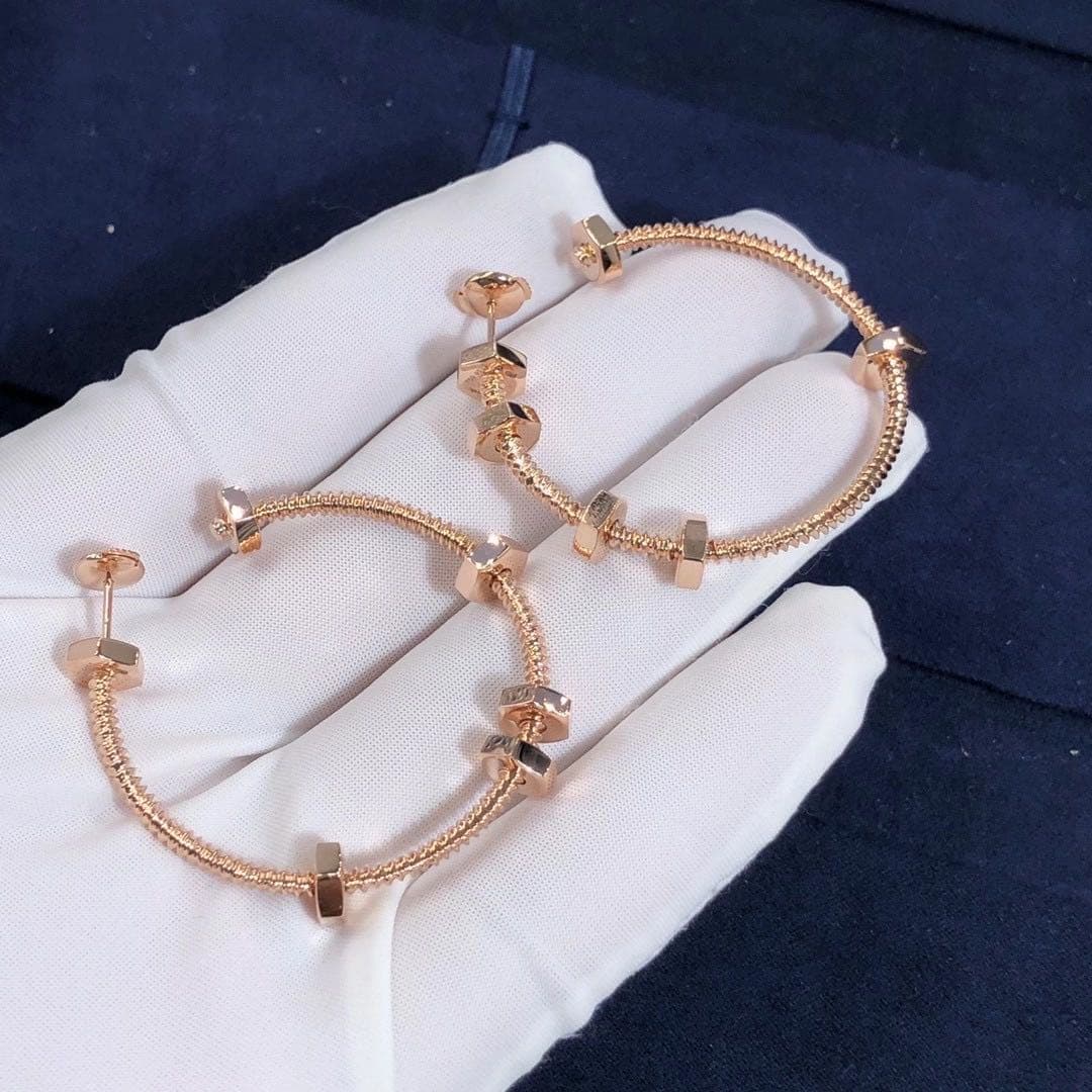 Серьги Ecrou de Cartier розовое золото 4