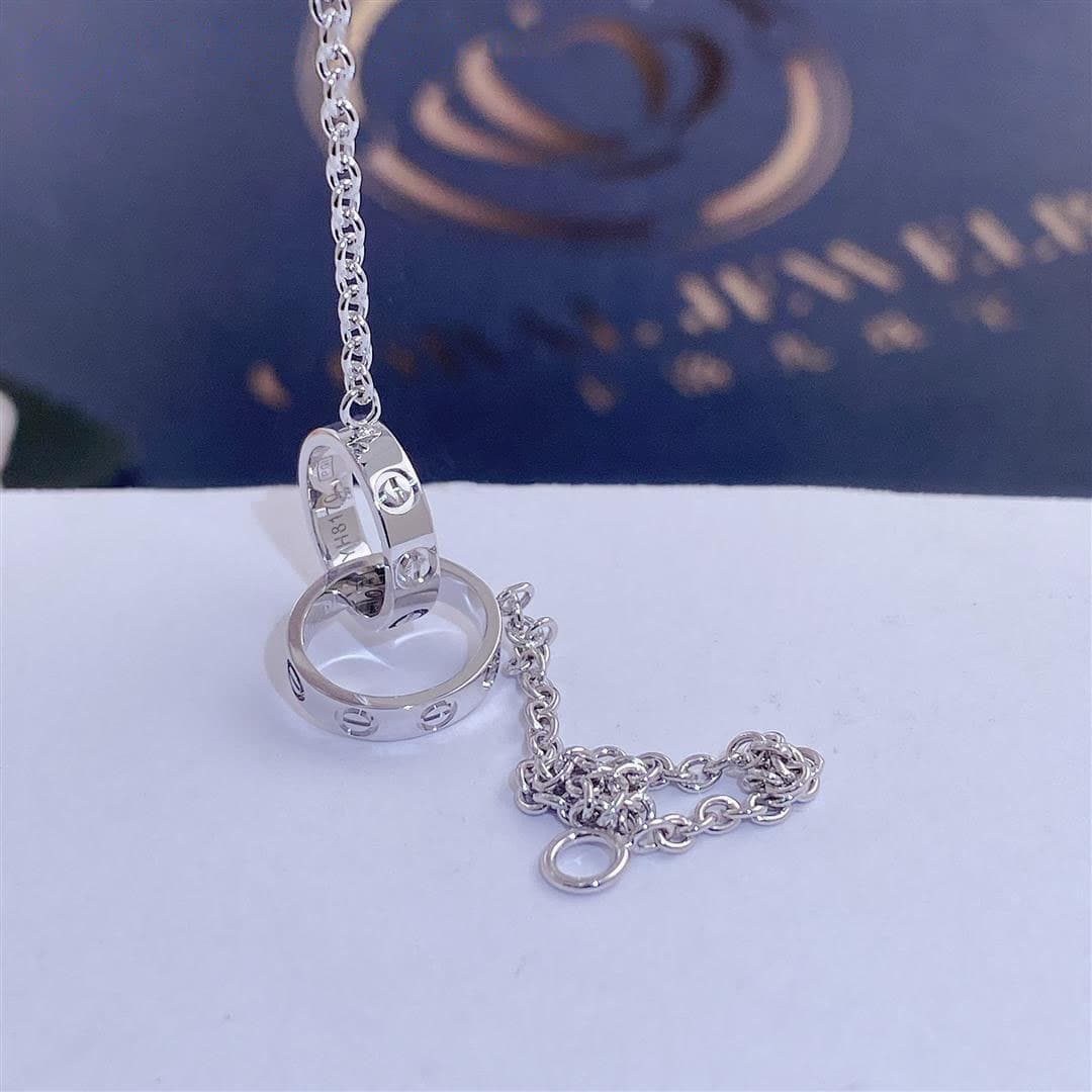 Браслет Cartier Love из белого золота 2