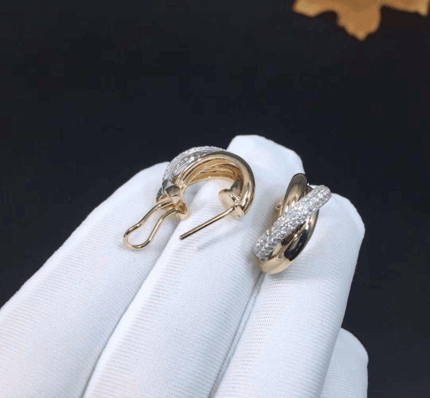 Серьги Cartier Trinity, 0.7ct 1