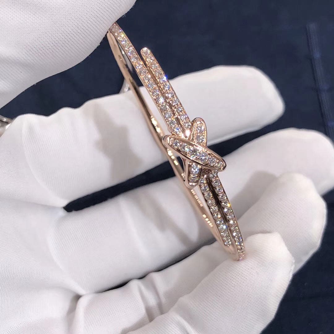 Браслет Chaumet Premiers Liens розовое золото, бриллианты