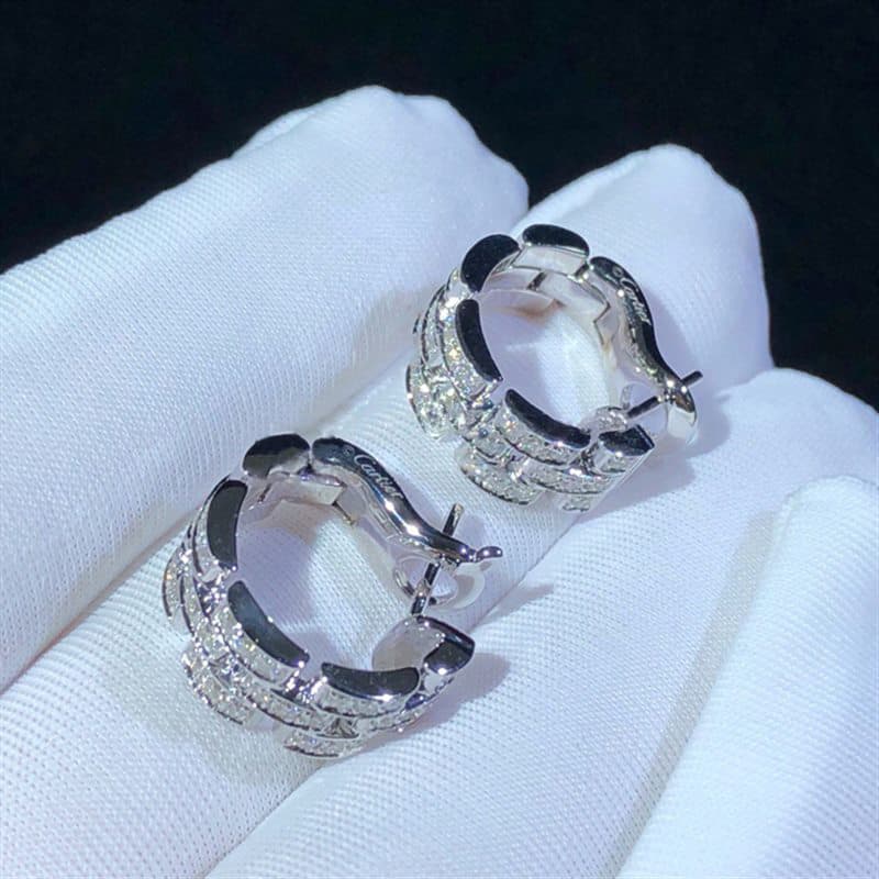 Серьги Cartier Maillon Panthère, 3 ряда 4