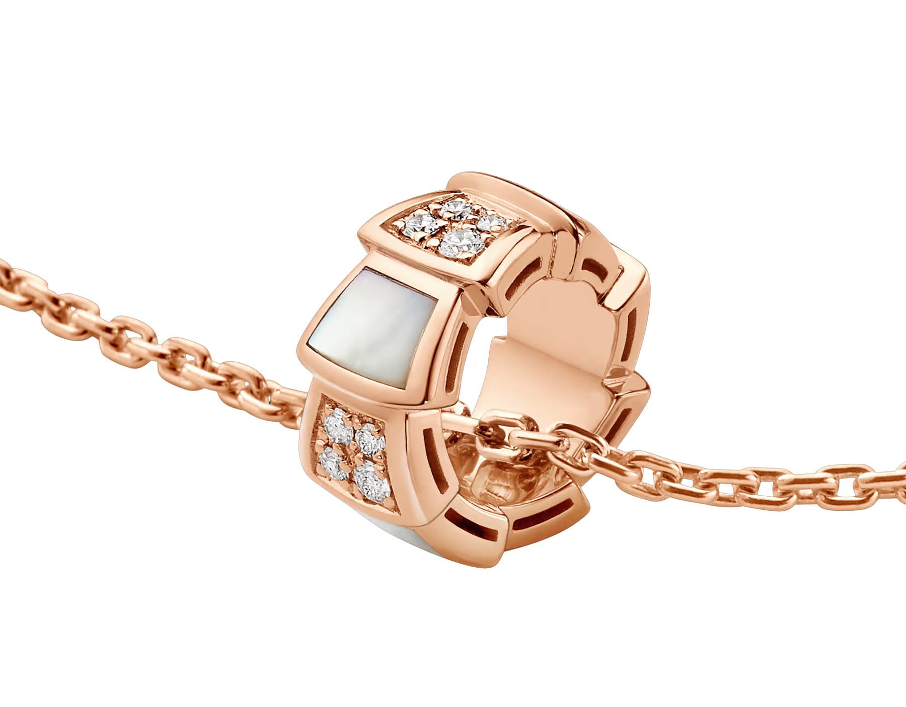 Колье Bvlgari Serpenti Viper, розовое золото 3