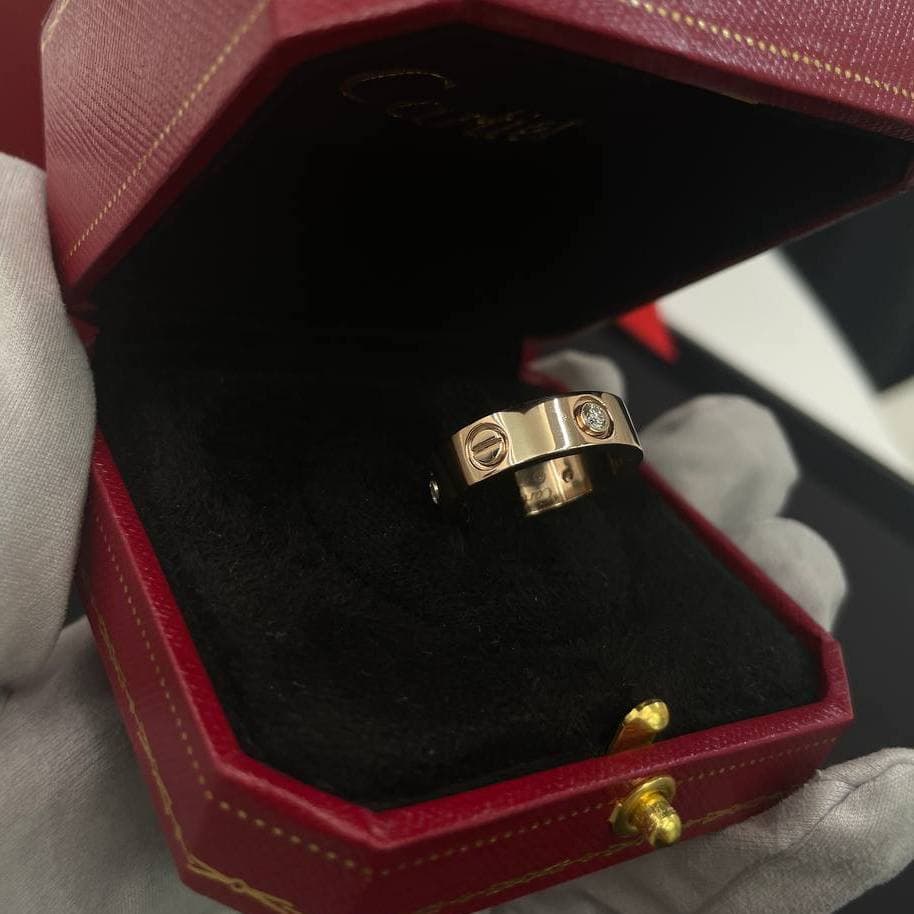 Кольцо Cartier с бриллиантами 0,11ct 2