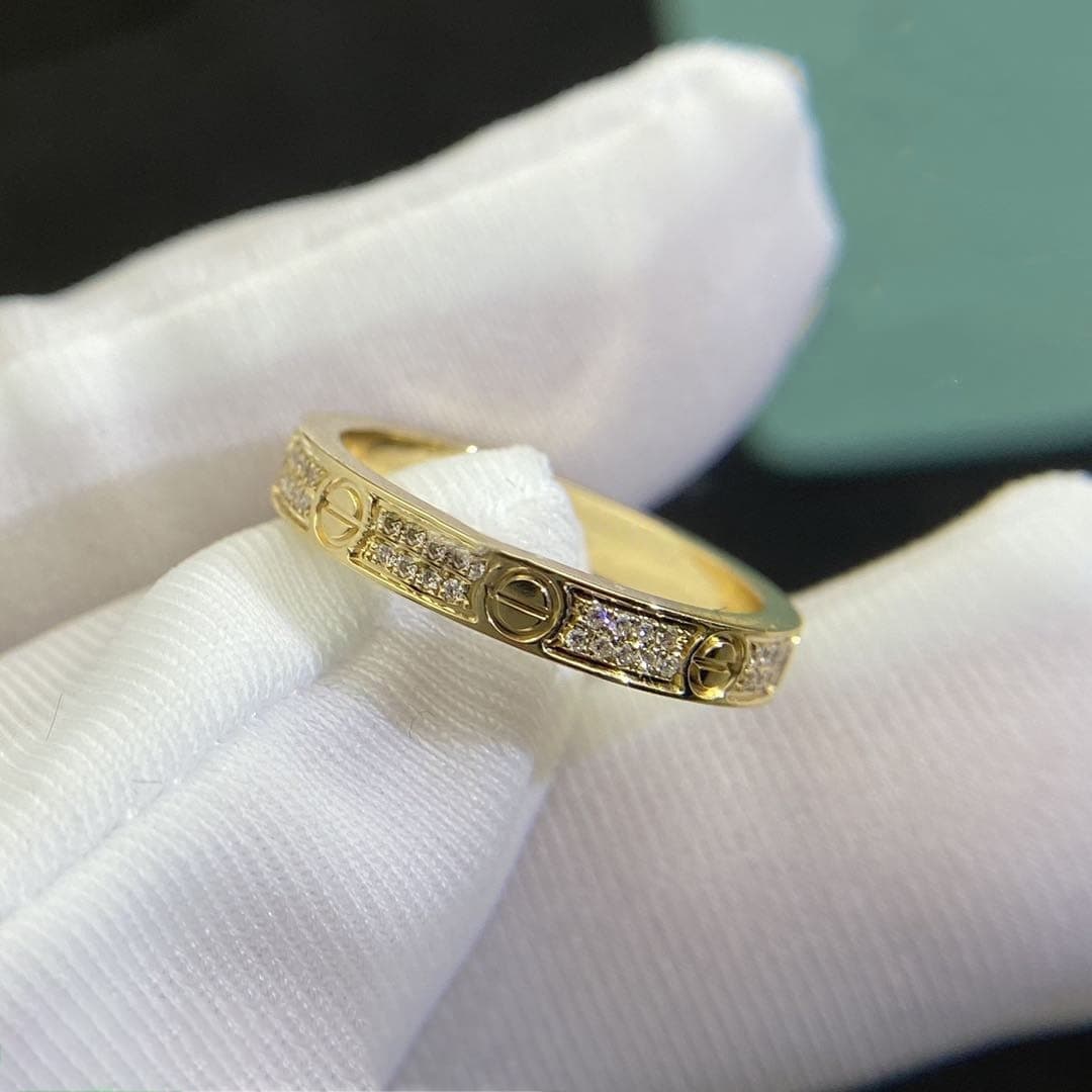 Кольцо Cartier Love, золото, 0,2ct 3