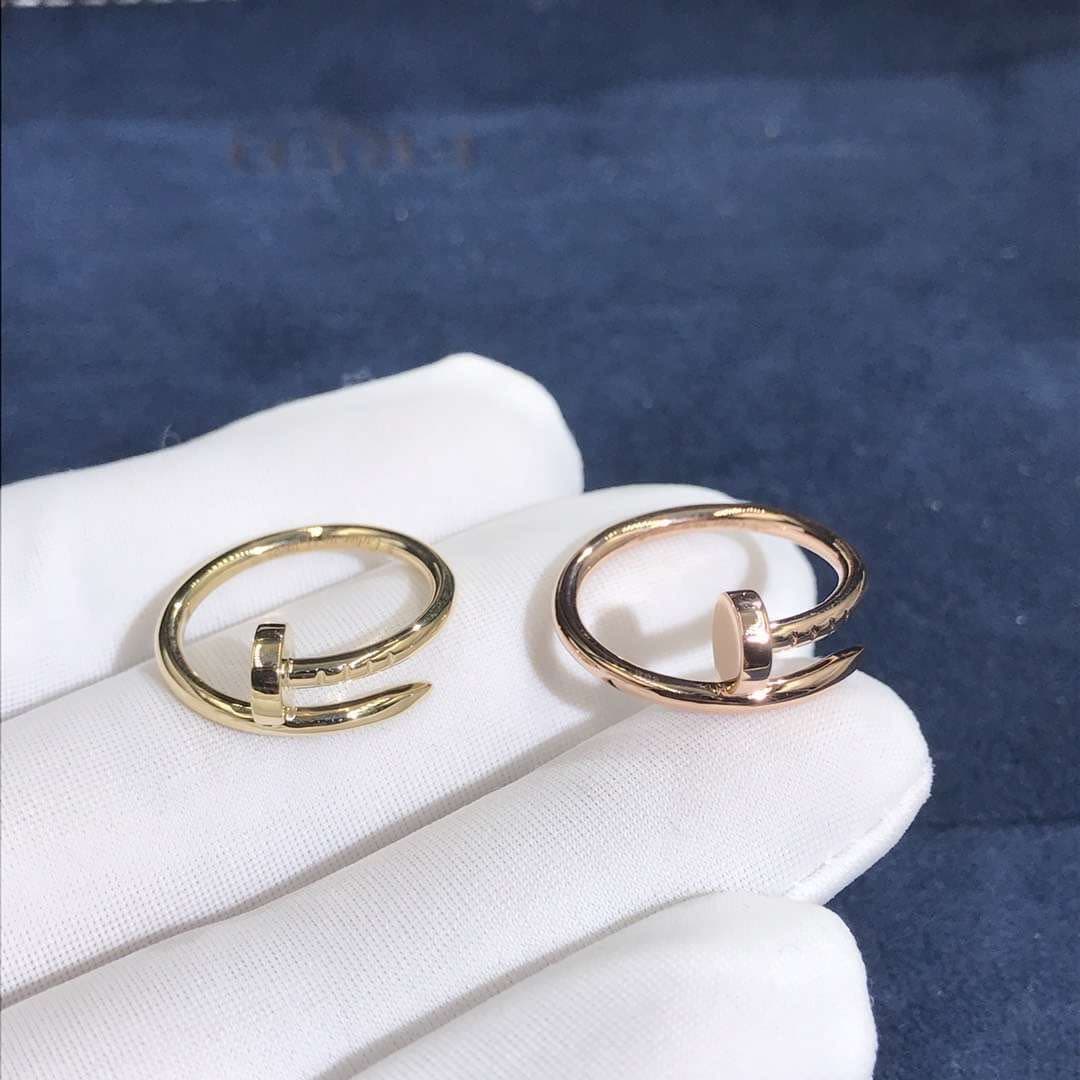 Кольца Cartier Juste Un Clou маленькая модель розовое, желтое золото 7