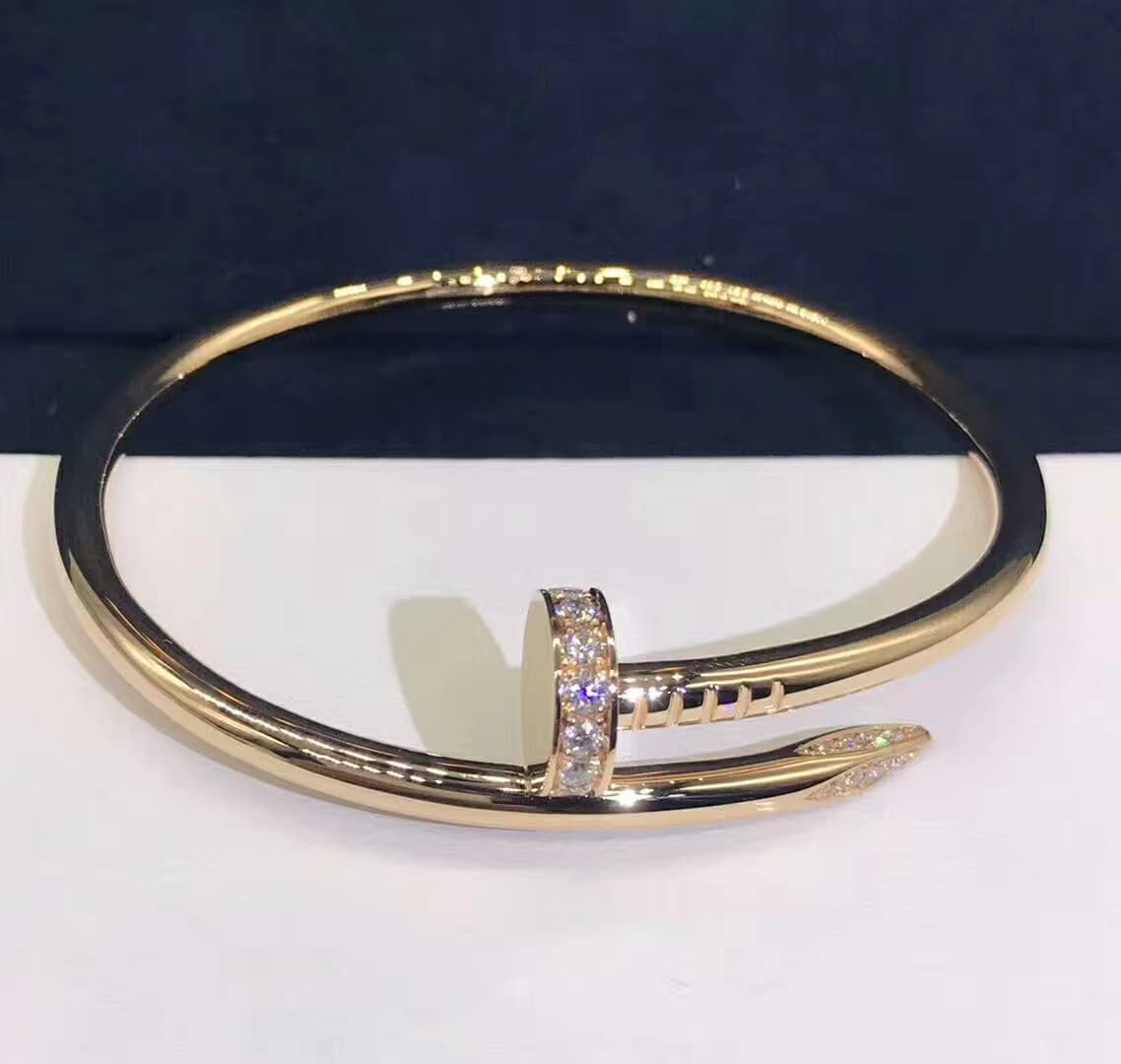 Браслет Cartier Juste un Clou классическая модель желтое золото, бриллианты 3