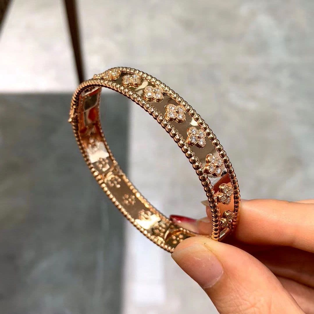 Браслет Van Cleef, розовое золото, 1,61 ct