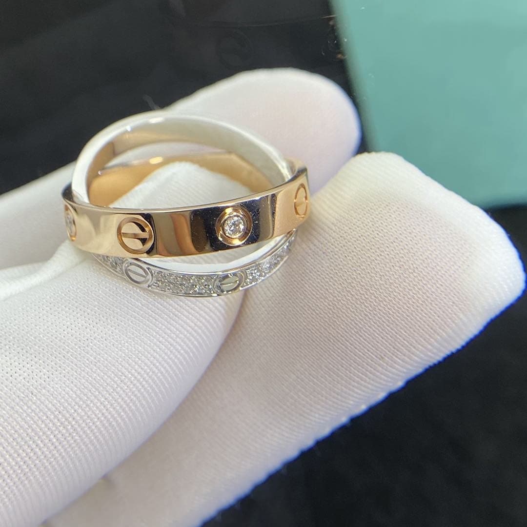 Кольцо Cartier Love, бриллианты 0,1ct 1