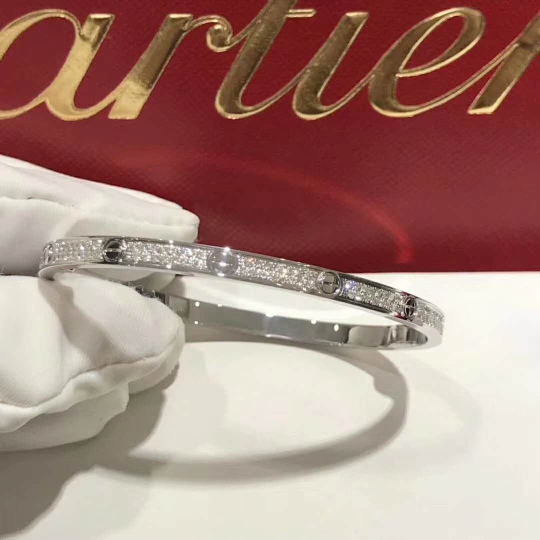 Браслет Cartier Love из белого золота, 0,86ct 2