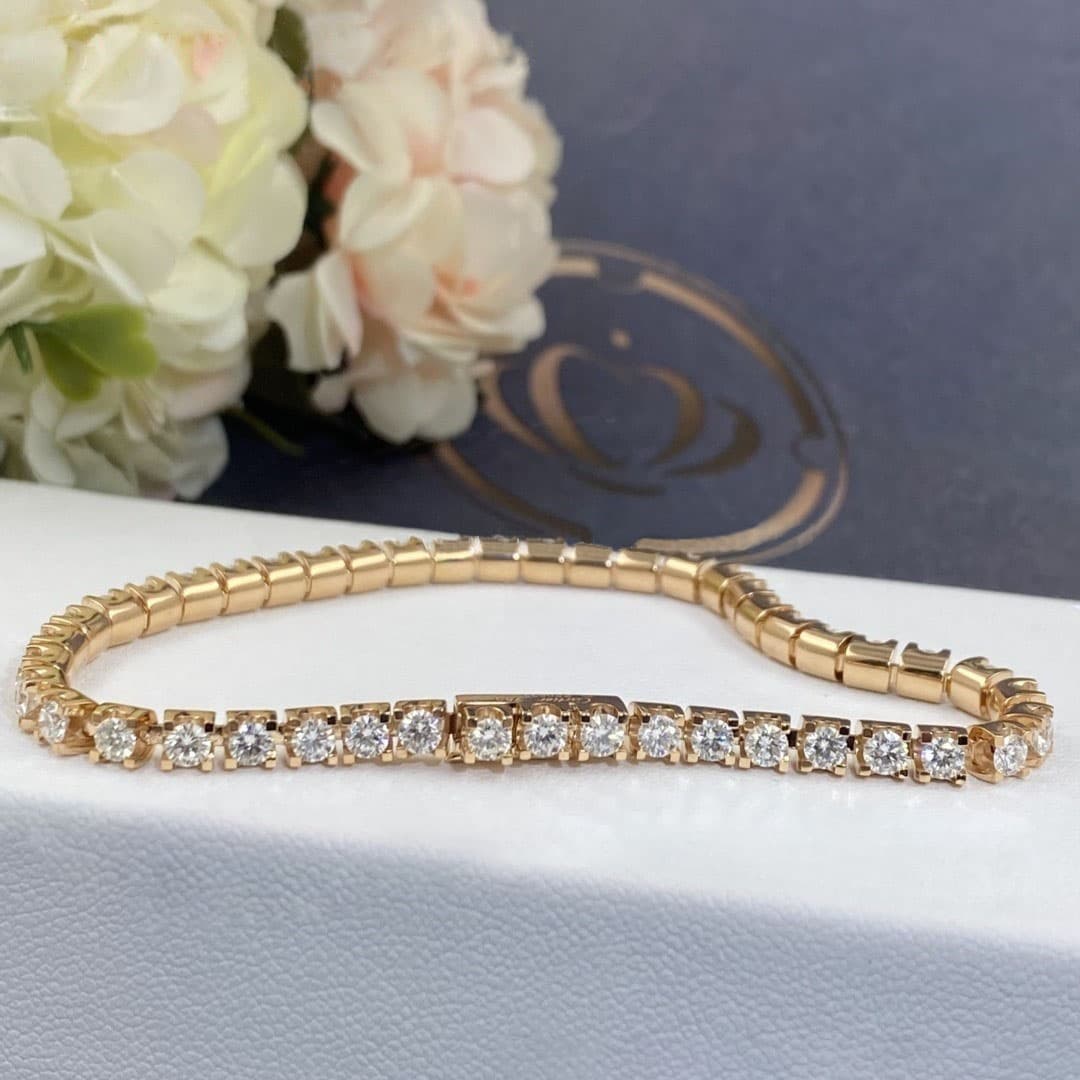 Браслет Cartier Essential Lines, розовое золото, 3,25ct 1