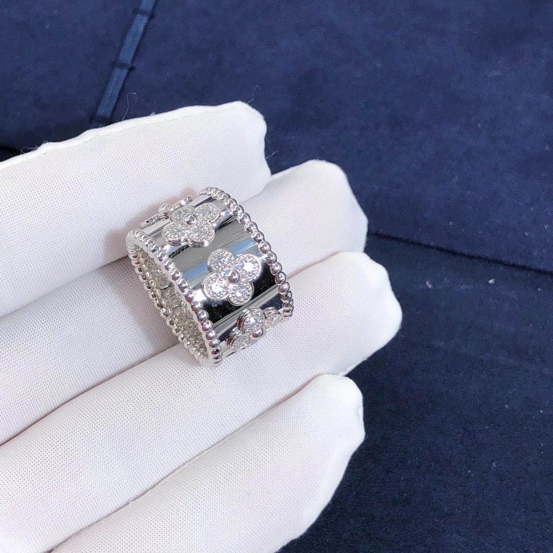 Золотое кольцо Van Cleef & Arpels Perlée Clovers, 0.62ct 2