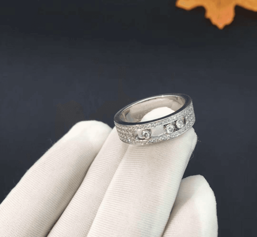Кольцо Messika Move Joaillerie с бриллиантовым паве белое золото