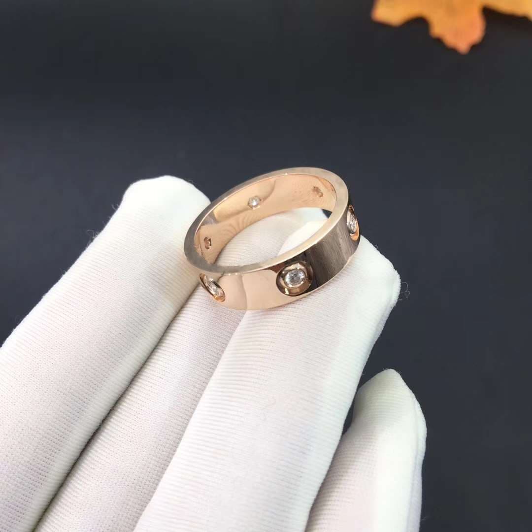 Кольцо Cartier Love из розового золота, 0,47ct 1