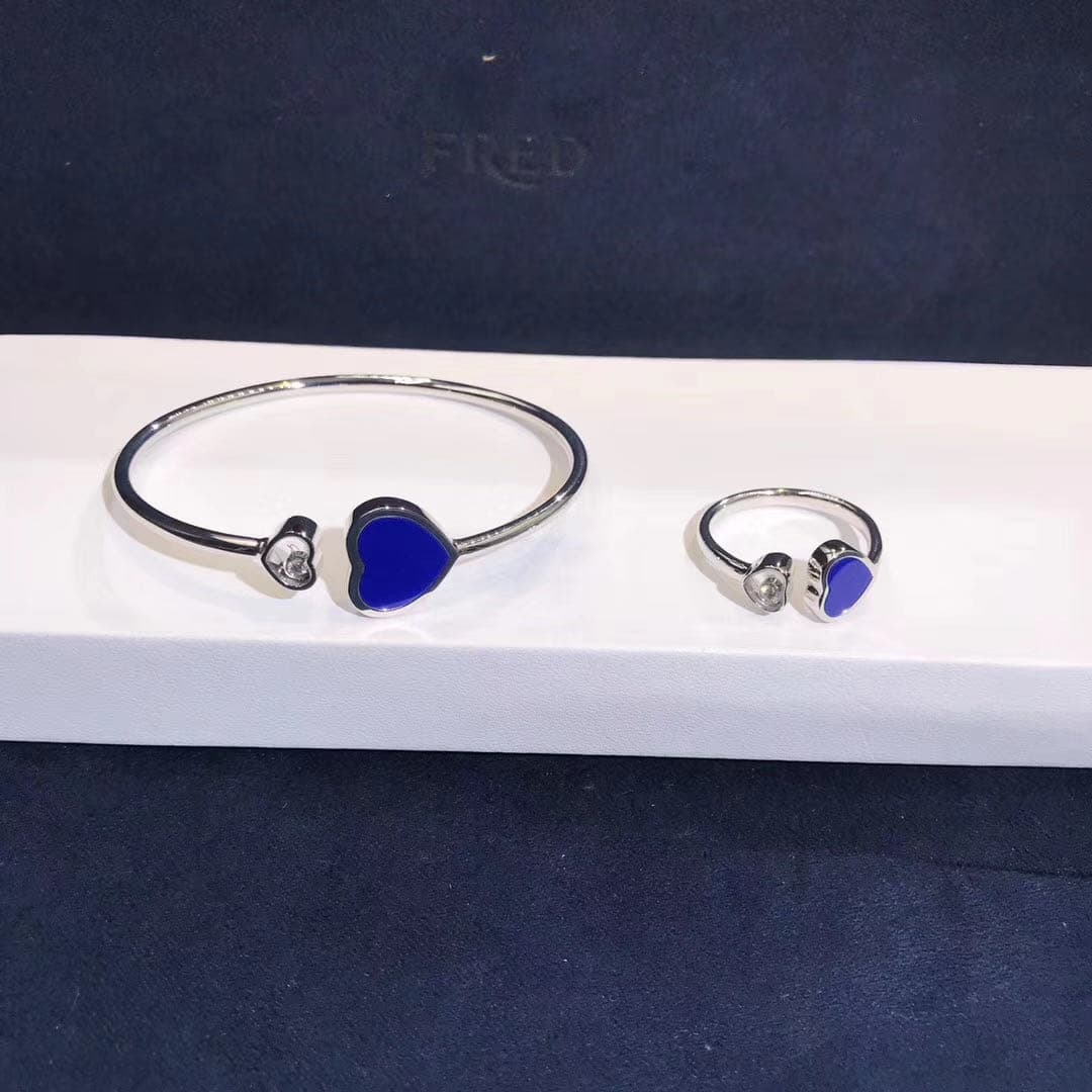 Браслет Chopard Happy Diamonds Heart белое золото, бриллиант 6