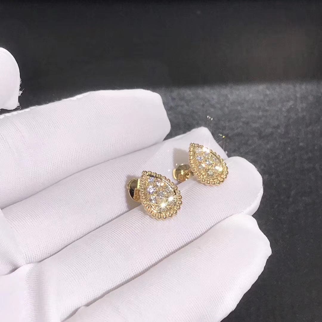 Серьги Boucheron Serpent Boheme бриллианты, желтое золото 3