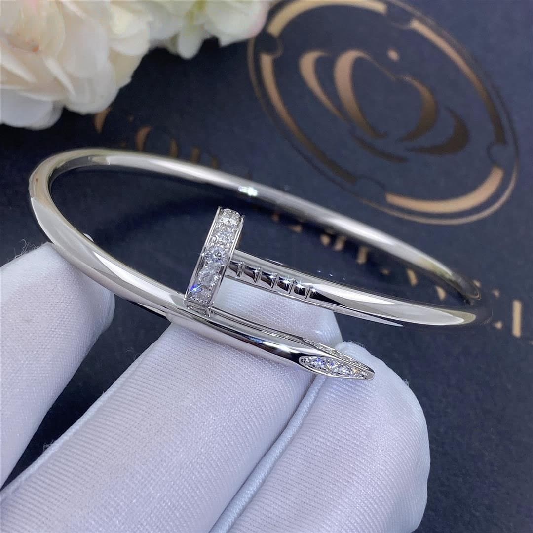 Браслет Cartier Juste un Clou. Белое золото, бриллианты 0,57ct 4