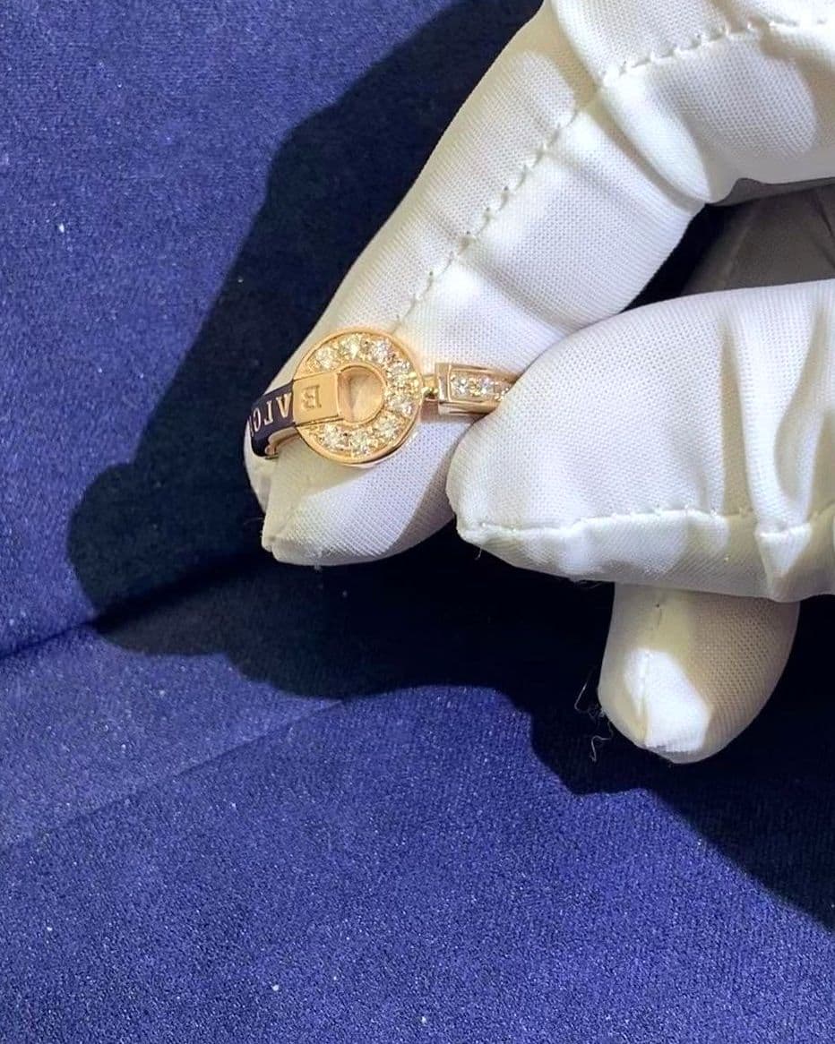 Кольцо Bvlgari, золото, бриллианты 0.28 ct