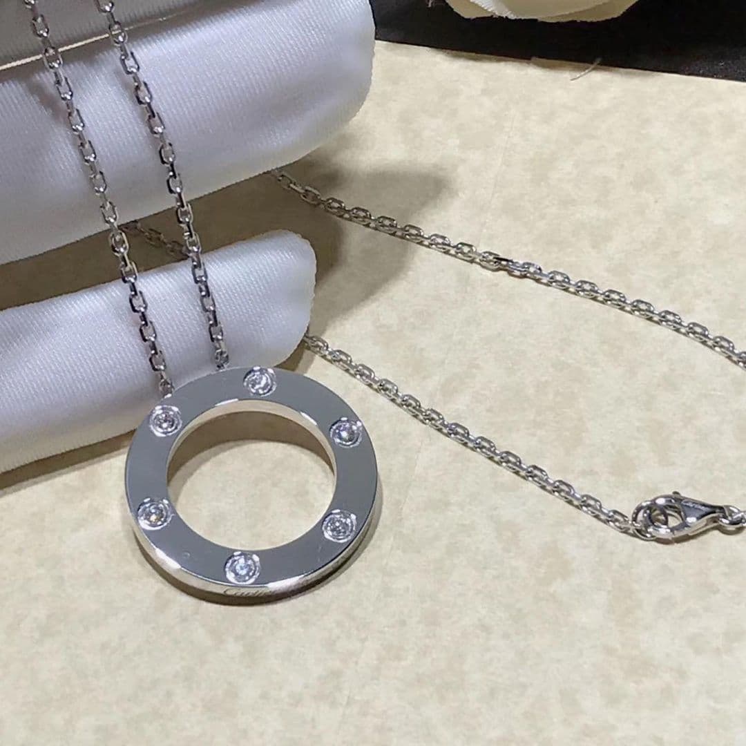 Колье Cartier Love золото, 6 бриллиантов 0,15 ct 1