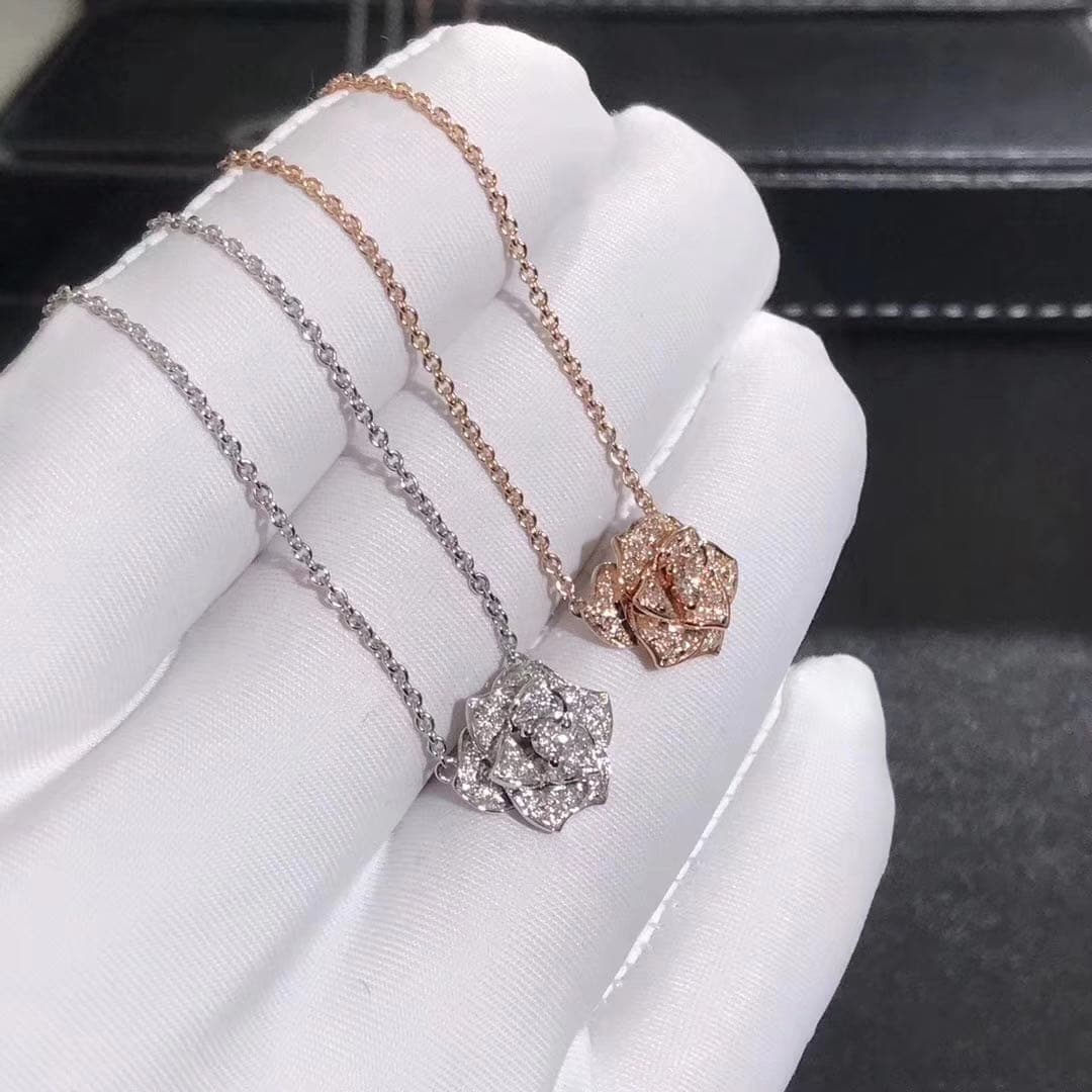 Подвеска Piaget Rose бриллианты, белое, розовое золото 3