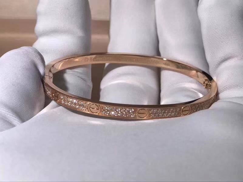 Браслет Cartier Love с бриллиантами 0,95 ct 2