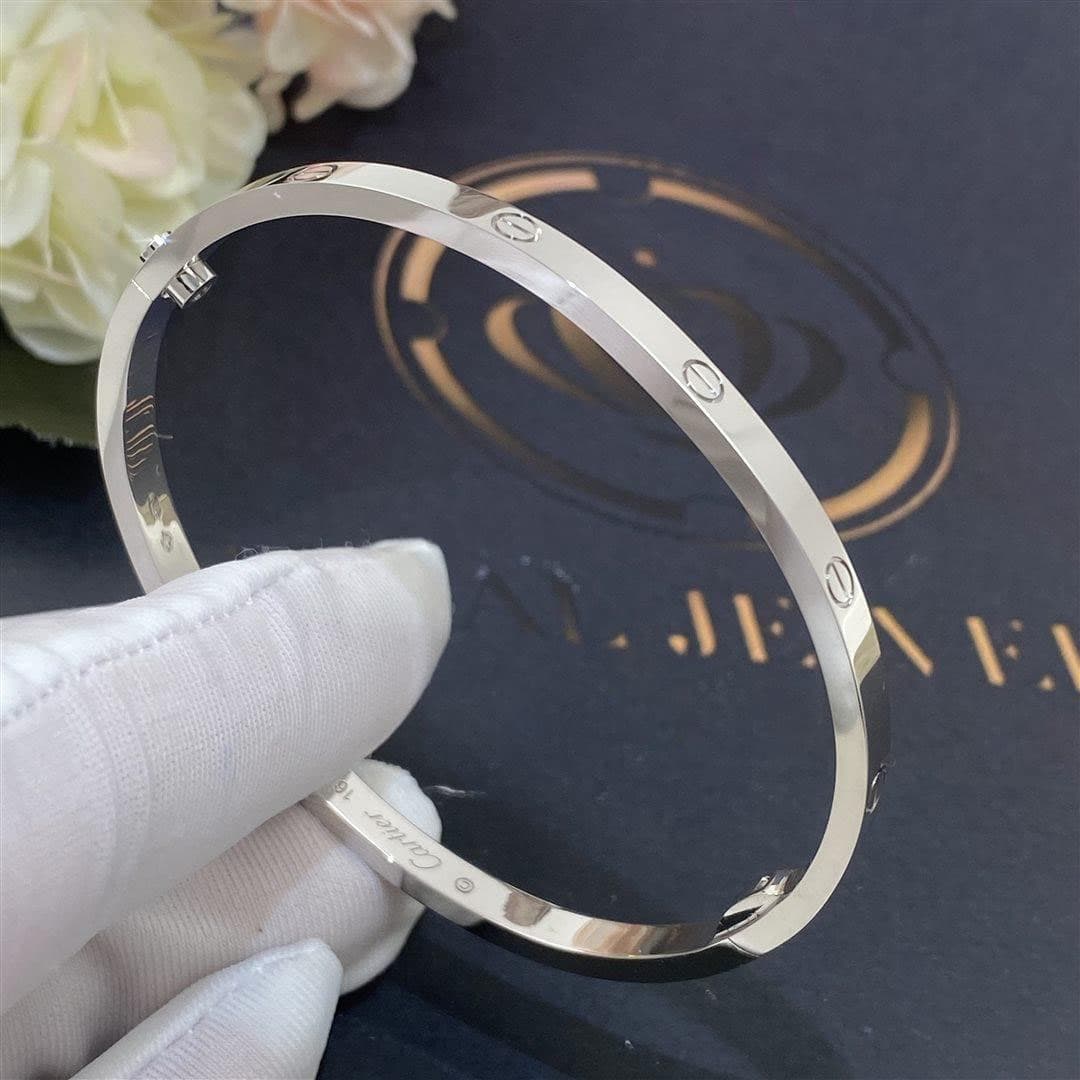 Браслет Cartier Love, белое золото 4
