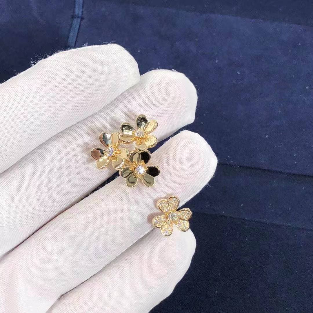 Кольцо Van Cleef Frivole желтое золото, бриллианты 5