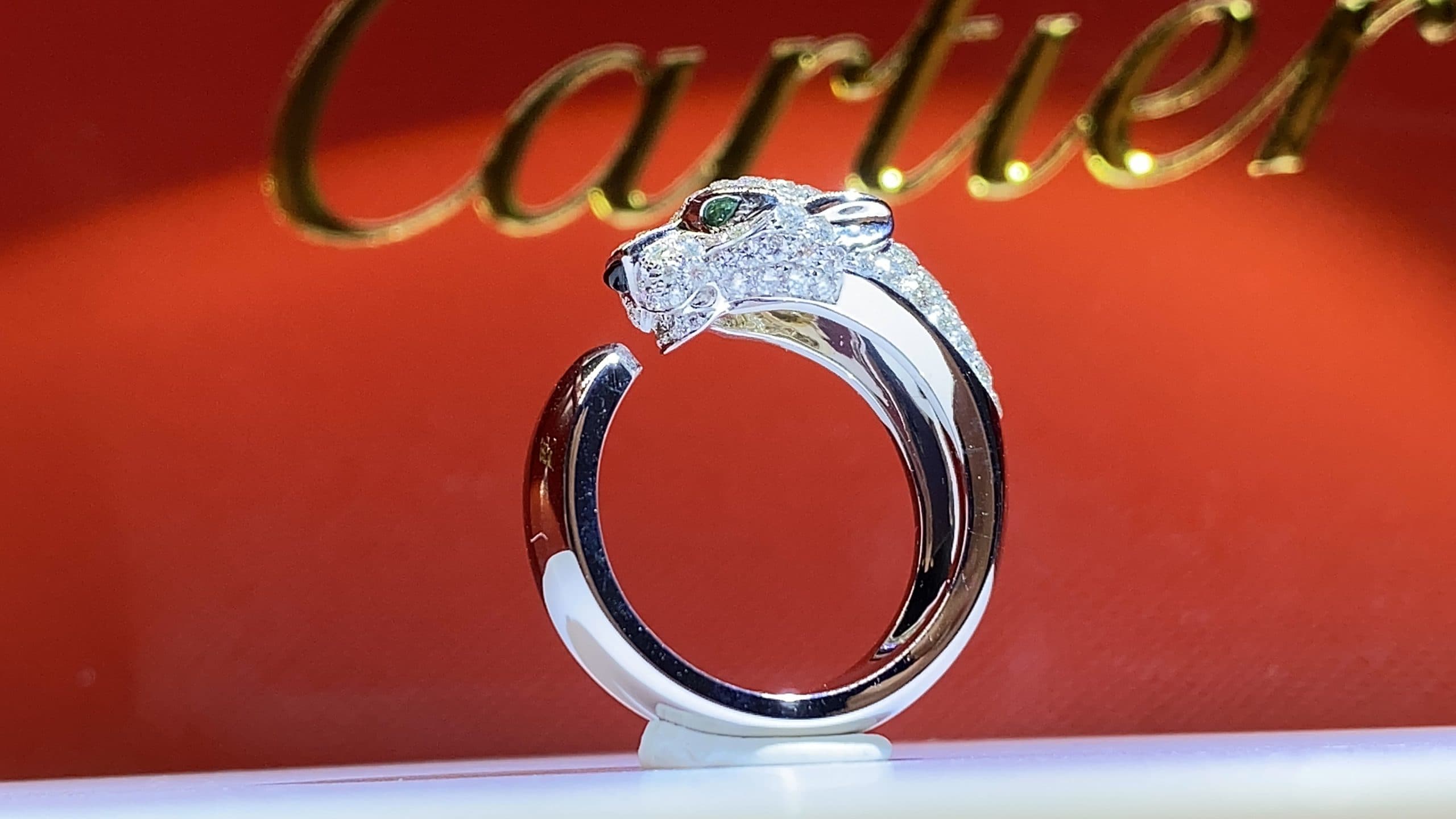Кольцо Panthère de Cartier из белого золота, 1,06ct 6