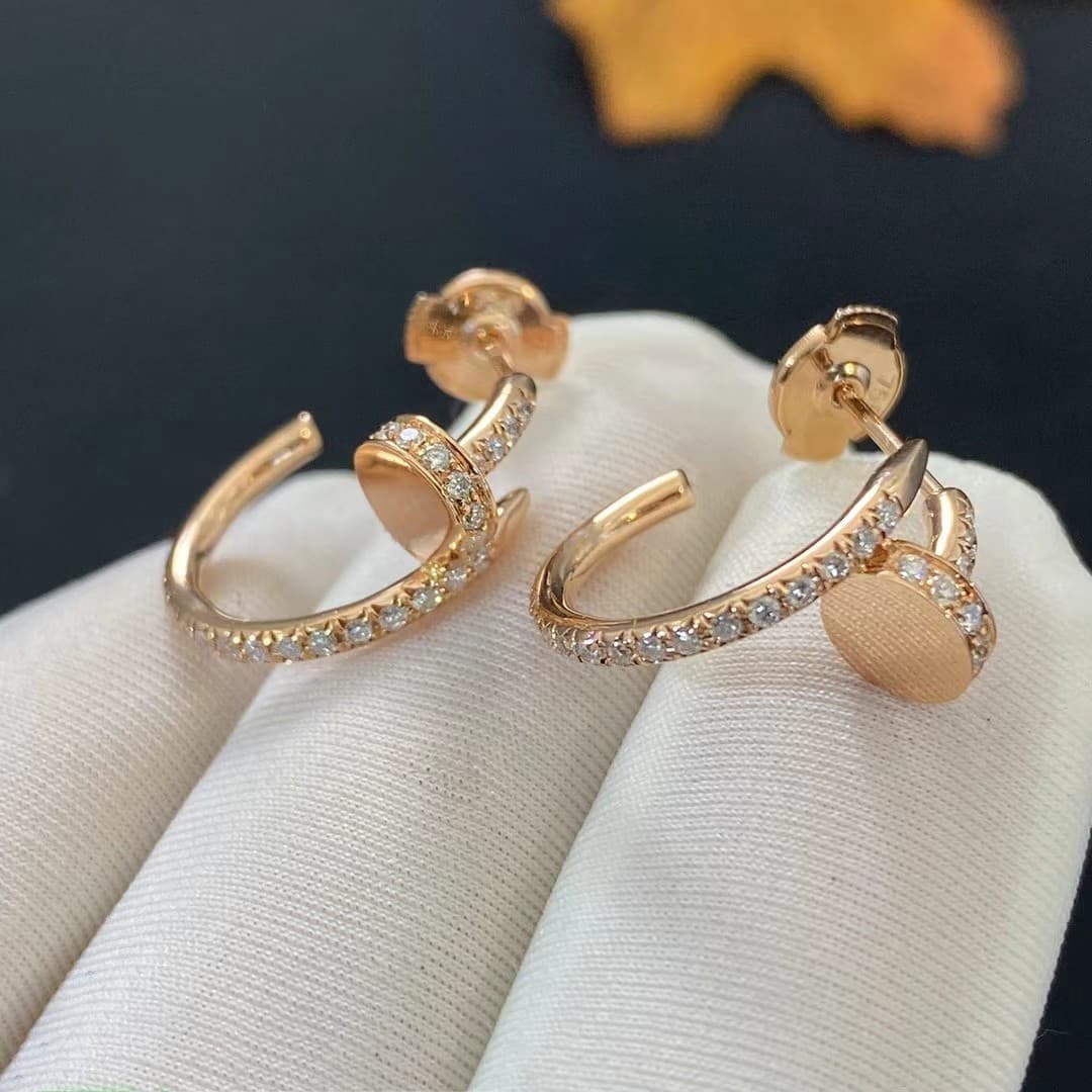 Серьги Cartier Juste un Clou из розового золота, 0,42ct 5