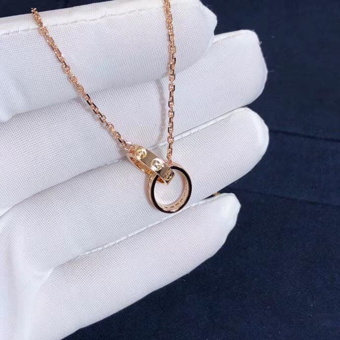 Подвеска Cartier Love бриллианты, желтое золото 6