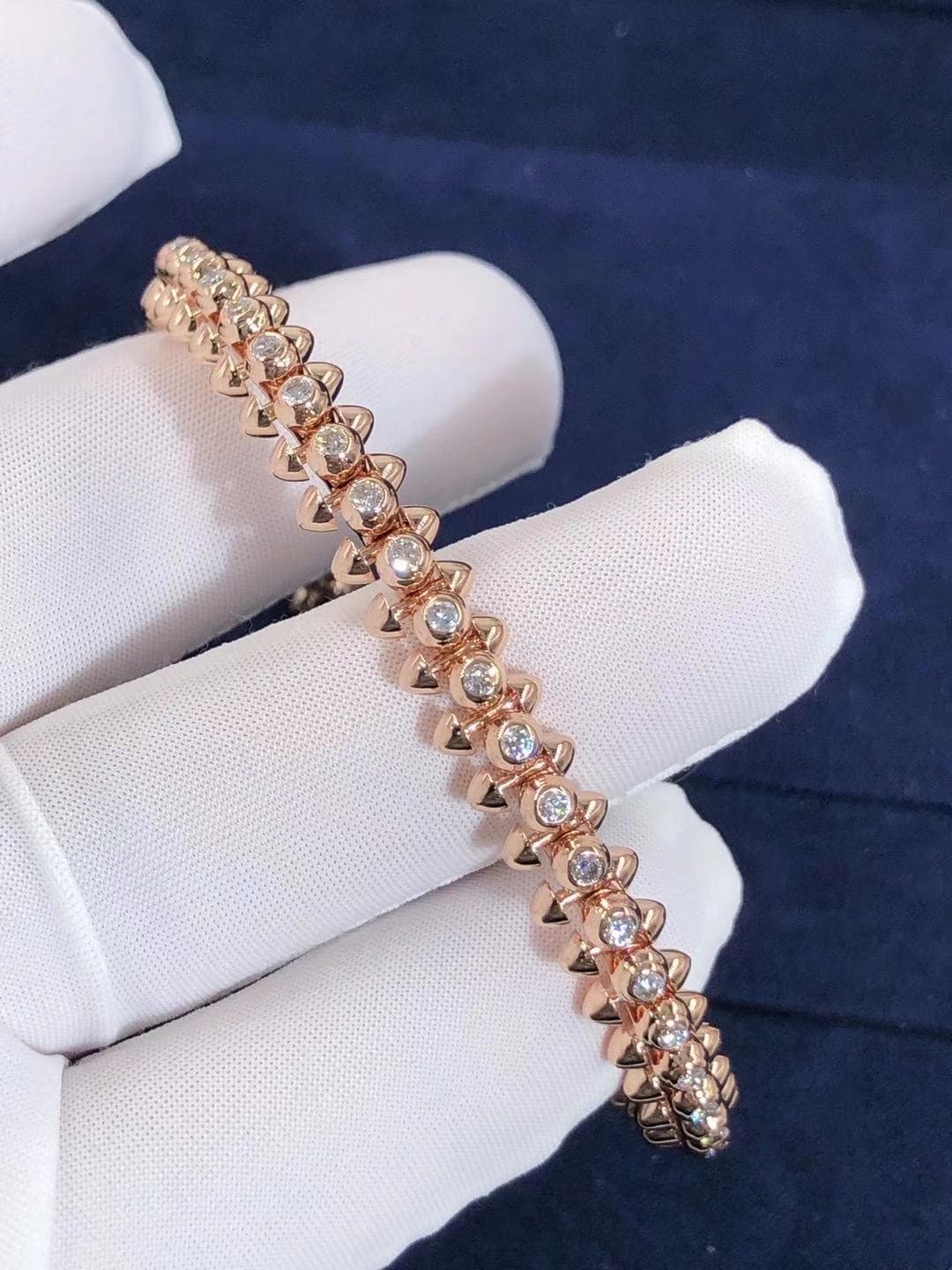 Браслет Clash De Cartier бриллианты, розовое золото 6