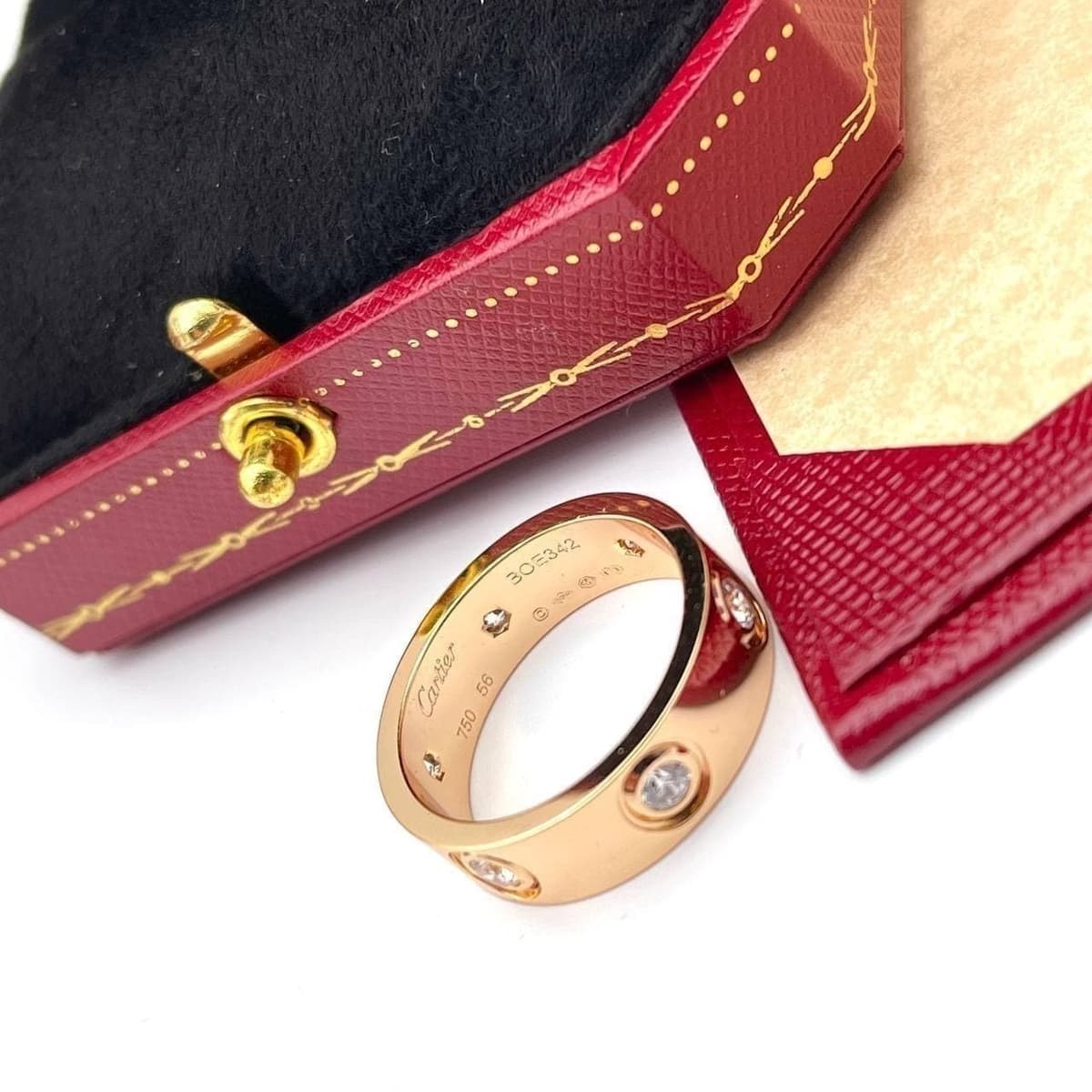 Кольцо Cartier Love, розовое золото 1