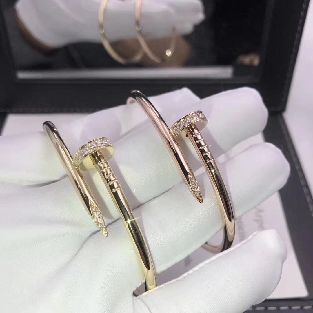 Браслет Cartier Juste un Clou классическая модель желтое золото, бриллианты 7
