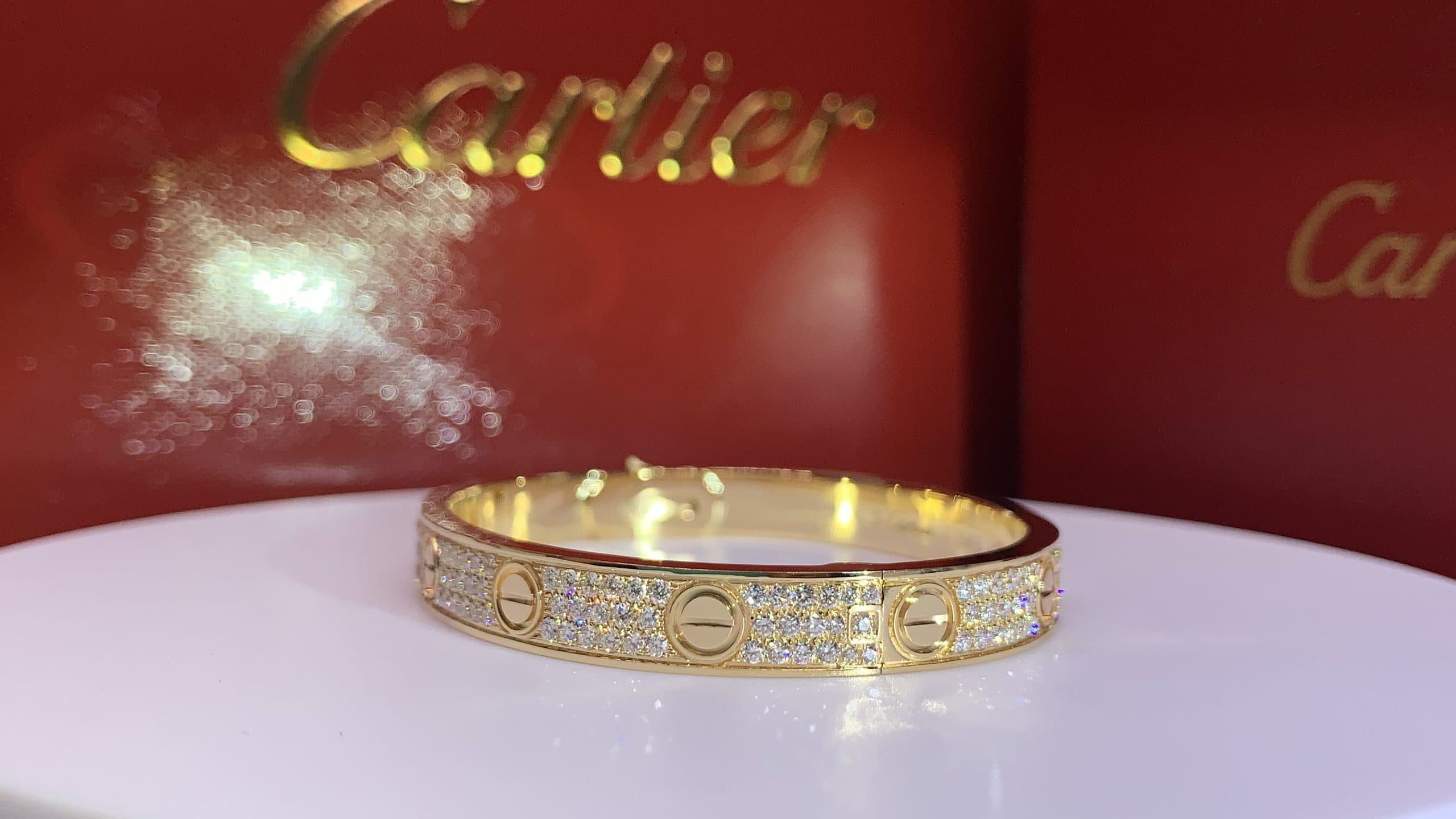 Браслет Cartier Love, бриллианты 2,2ct 1