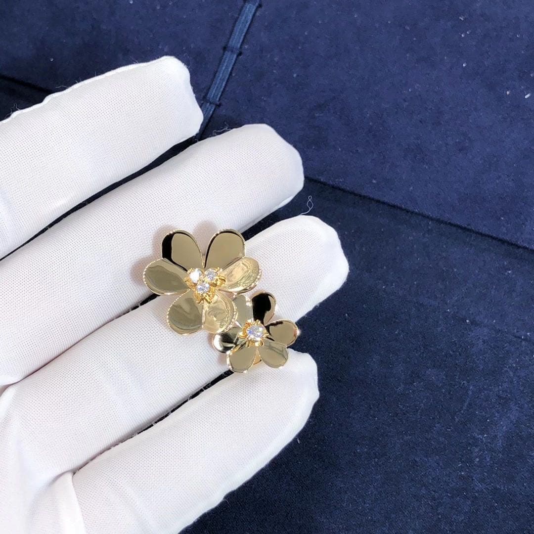 Кольцо Van Cleef & Arpels Frivole бриллианты, желтое золото 4