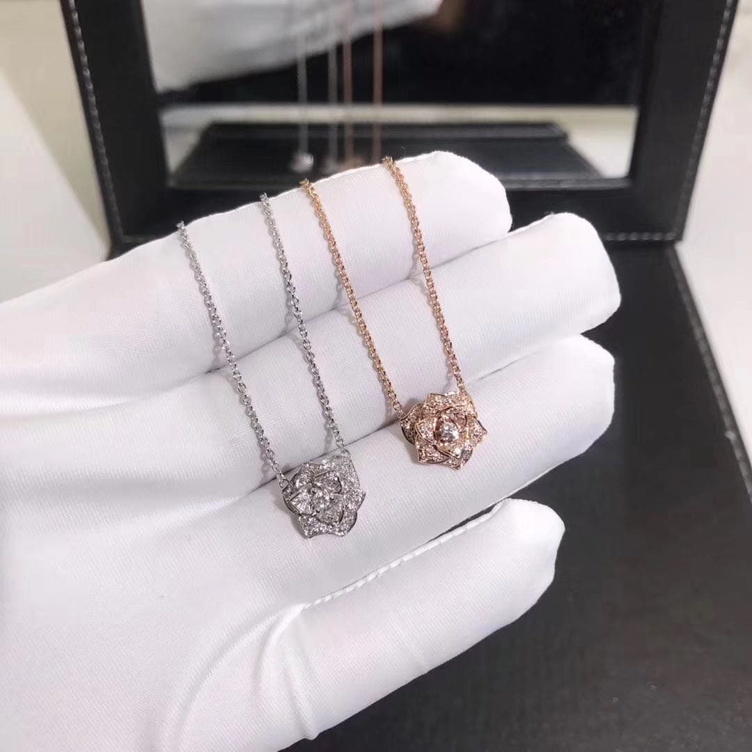 Подвеска Piaget Rose бриллианты, белое, розовое золото 6