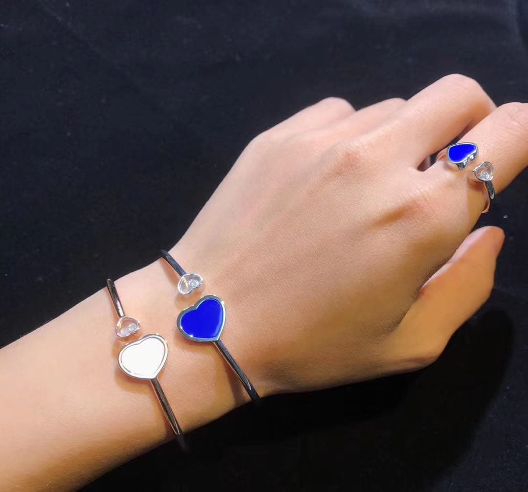 Браслет Chopard Happy Diamonds Heart белое золото, бриллиант 8